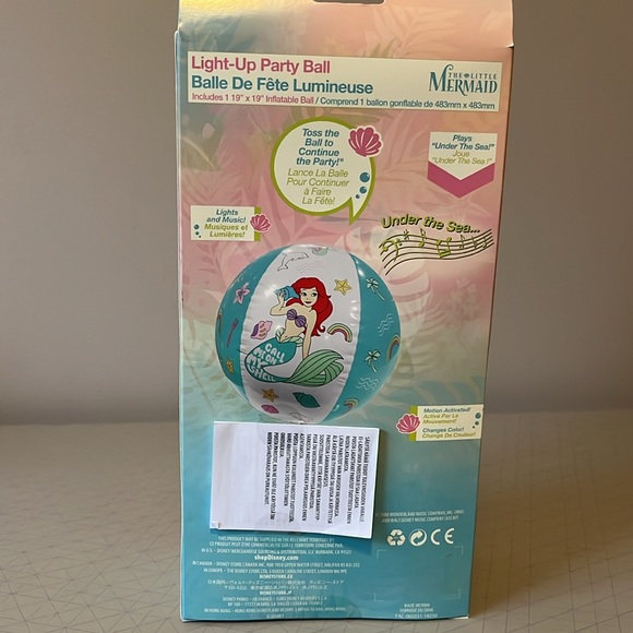 Disney The Little Mermaid Light Up Beach Ball - Picture 2 of 2